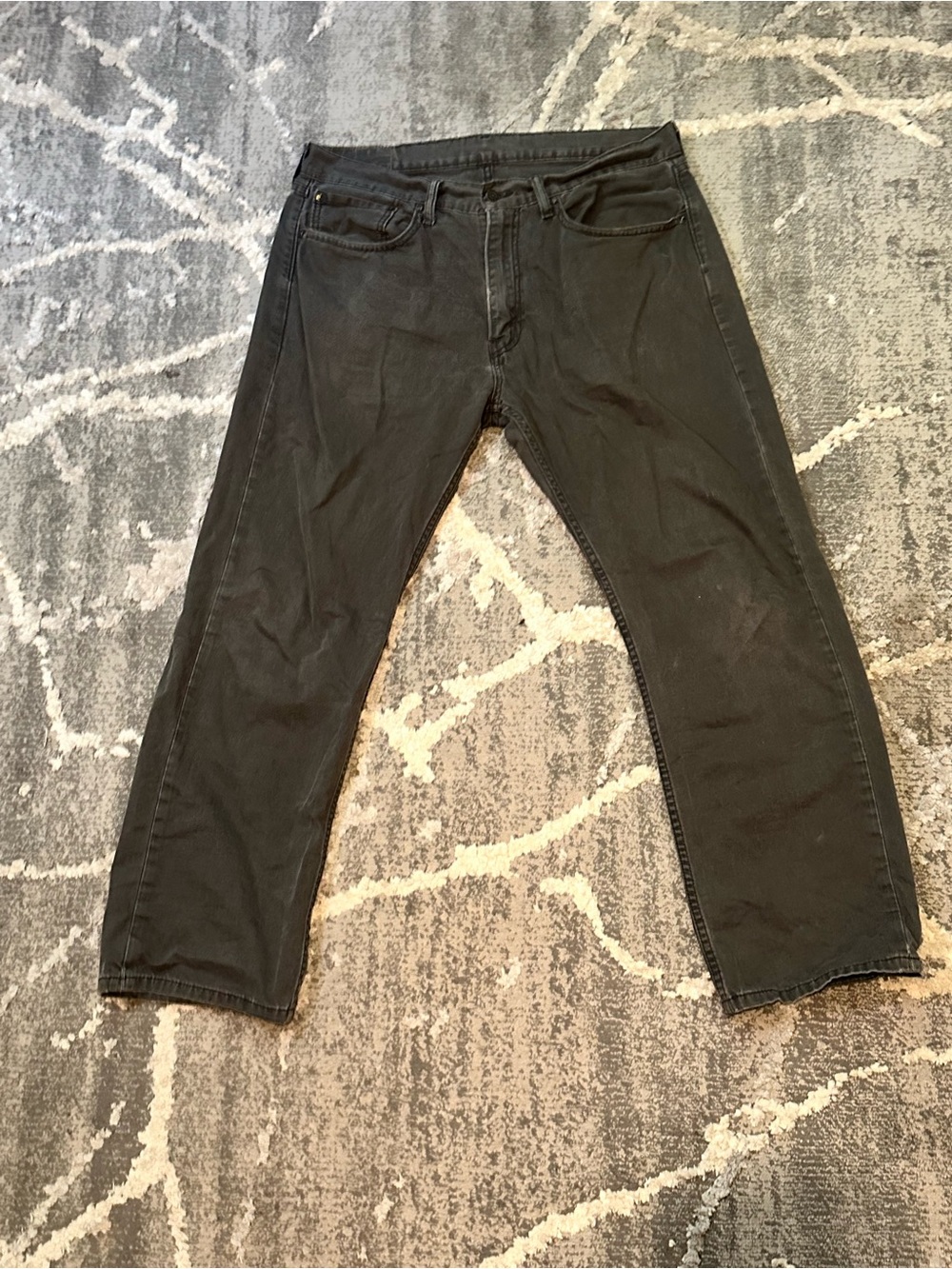 Levi's Black Straight Jeans